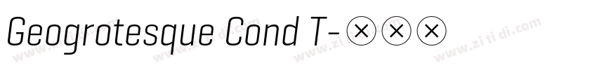 Geogrotesque Cond T字体转换